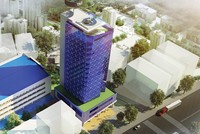 Mô hình Dự án Trung tâm thiết kế thời trang TNG
 tại TP. Thái Nguyên