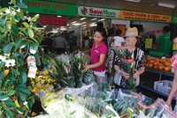 Cửa hàng hoa tươi tại khu chợ Cabramatta