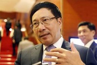 Phó Thủ tướng, Bộ trưởng Ngoại giao Phạm Bình Minh khẳng định ý nghĩa, dấu mốc quan trọng chuyến thăm Việt Nam tháng 5 tới đây của Tổng thống Mỹ Obama. Nguồn ảnh: Quân đội nhân dân