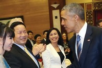 Tổng thống Obama giao lưu cùng các doanh nhân Việt tại tiệc chiêu đãi tối 23/5  