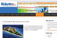 Trang giả mạo Báo Đầu tư Online sử dụng măng-sét và bài viết của Báo Đầu tư Online