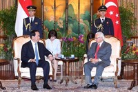 Chủ tịch nước Trần Đại Quang và Tổng thống Singapore Tony Tan Keng Yam