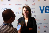 Bà Virginia Foote, Chủ tịch Phòng Thương mại Hoa Kỳ tại Việt Nam (Amcham) 