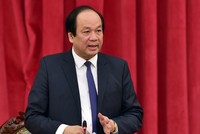 Bộ trưởng, Chủ nhiệm văn phòng Chính phủ Mai Tiến Dũng tại buổi làm việc với Bộ Xây dựng về tình hình thực hiện các nhiệm vụ do Chính phủ, Thủ tướng giao ngày 17/2 - Ảnh: VGP/Nhật Bắc