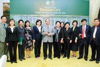Ông Nguyễn Xuân Phúc chúc mừng sự kiện công bố Khu đô thị Dragon City vào năm 2007