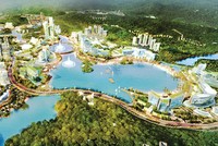 Phối cảnh dự án khu dịch vụ, du lịch và vui chơi giải trí tổng hợp có casino của Sun Group tại xã Vạn Yên, Vân Đồn, Quảng Ninh