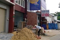 Giá cát tăng mạnh thời gian qua khiến nhiều nhà thầu như ngồi trên lửa - Ảnh: Việt Dũng