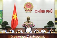 Thủ tướng chủ trì phiên họp Chính phủ thường kỳ tháng 5/2017. Ảnh: VGP/Quang Hiếu