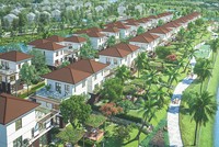 Phối cảnh khu biệt thự Valora Island nằm trong tổng thể dự án Mizuki Park của Nam Long