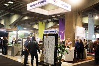 Vicostone đang đẩy mạnh phát triển thị trường Bắc Mỹ. Trong ảnh: Vicostone tham dự triển lãm Silim 2017 tại Canada