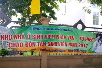 Khu ký túc xá có sức chứa theo thiết kế lên đến 22.000 sinh viên.