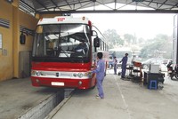 Đăng kiểm xe lo bị “treo” thiết bị hành nghề