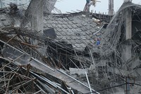 Trường mầm non Vườn Xanh tại Mỹ Đình, Hà Nội bị sập vào rạng sáng ngày 25/9/2017c