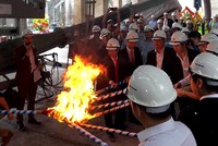 Nghi lễ đốt lò Dây chuyền xi măng 4,5 triệu tấn tại Hà Nam