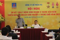 Chủ tịch PVI Nguyễn Anh Tuấn và Tổng giám đốc Bùi Vạn Thuận điều hành Hội nghị