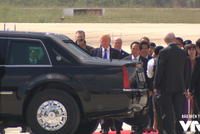 Những hình ảnh đầu tiên của Tổng thống Mỹ Donald Trump tại Việt Nam
