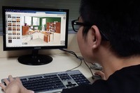 Chỉ cần vài thao tác đơn giản, khách hàng có thể tự thiết kế cho mình một mô hình nội thất phù hợp 