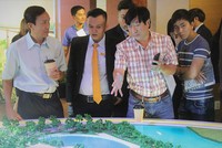 Thị trường bất động sản chưa thể có “bong bóng” và thời điểm này. Trong ảnh là lễ mở bán Dự án Thủ Thiêm Dragon (quận 2, TP.HCM).Ảnh: Gia Huy