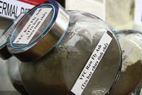 Tro bay là nguyên liệu chính sản xuất vật liệu xây dựng không nung. Ảnh: Nguyễn Thành