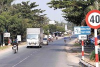 Dự án BOT Cải tạo, nâng cấp Quốc lộ 53 phải dừng triển khai để chuyển đổi hình thức đầu tư. Ảnh: Anh Minh