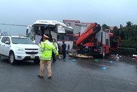 Hiện trường vụ tai nạn.