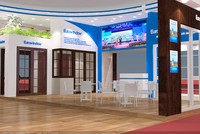 Khu trưng bày sản phẩm của Eurowindow tại Vietbuild Hà Nội 2018.