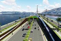 Phối cảnh hầm đường bộ qua vịnh Cửa Lục, Hạ Long