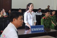 Bị cáo Trần Thị Tuyết tại phiên tòa sáng 27/4. Ảnh: M.A.