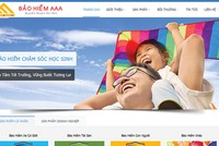 Website của AAA chưa có mục "Công bố sản phẩm bảo hiểm mới" như quy định