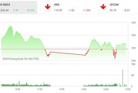 Phiên chiều 7/6: TCB tăng kịch trần, VN-Index giữ được sắc xanh nhạt