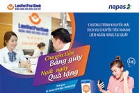 “Chuyển tiền bằng giây - ngất ngây quà tặng” cùng LienVietPostBank