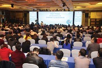 Quang cảnh buổi roadshow của Công ty TNHH MTV Lọc hóa dầu Bình Sơn (BSR) tổ chức đầu năm nay tại Hà Nội