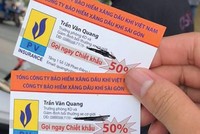 Tấm card chào mua bảo hiểm chiết khấu tới 50% một thành viên Diễn đàn Bảo hiểm và cuộc sống nhận được.