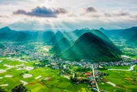 Hút hồn với sóng lúa xanh Bắc Sơn