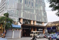 Chung cư SHP Plaza - nơi xảy ra bất đồng về phí dịch vụ vận hành chung cư giữa cư dân với chủ đầu tư. Ảnh: Thu Lê