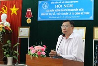 Ông Nguyễn Công Chánh tin tưởng khi áp dụng sáng kiến này thì chỉ cần 3-5 ngày tiền sẽ đến tận tay người lao động được hưởng trợ cấp.