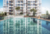 Hồ bơi nước ấm tràn bờ dự án Ascent Plaza