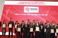 Ông Ngô Quang Thảo - Giám đốc Quản lý Đầu tư Công ty Phát Đạt tại Lễ vinh danh