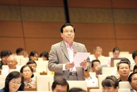 Ông Phan Văn Quý phát biểu trong phiên thảo luận tại Hội trường Quốc hội.