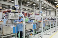 Việt Nam được nhận định là nền kinh tế có cơ hội gặt hái lợi ích từ việc tham gia CPTPP. Trong ảnh: Dây chuyền sản xuất trong Nhà máy GE Hải Phòng.