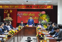 Chủ tịch UBND TP. Hà Nội Nguyễn Đức Chung phát biểu tại buổi làm việc