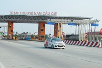 Trạm thu phí Nam Cầu Giẽ trên Quốc lộ 1 qua Hà Nam