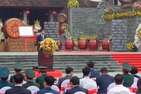 Ủy viên T.Ư Đảng, Chủ tịch UBND TP Nguyễn Đức Chung phát biểu tại Lễ kỷ niệm