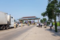 Trạm thu phí Cầu Rác, Quốc lộ 1 đoạn qua Hà Tĩnh.