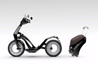 Xe tay ga kết nối được wifi, có thể chơi được nhạc và gấp gọn lại như 1 chiếc vali