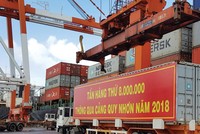 Năm 2018, lợi nhuận của Cảng Quy Nhơn đã lên tới 116 tỷ đồng, vượt 6,5 tỷ đồng so với kế hoạch đề ra. Ảnh: Anh Minh