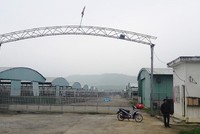 Trang trại nuôi bò của Công ty CP chăn nuôi Bình Hà hiện đang bỏ hoang. Ảnh: Phạm Đức