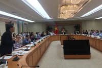 Ông Nguyễn Hoài Nam, phó tổng thư ký Vasep, kiến nghị với Tổ công tác của Thủ tướng - Ảnh: Đ.HÀ