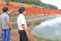 Ông Võ Quang Thuận, Giám đốc Công ty TNHH Cao su Thuận lợi đang lo lắng trước quy định về nước thải khiến Công ty của ông phải ngừng hoạt động.