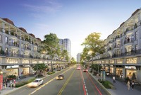 Phối cảnh một tuyến phố trong Khu đô thị Vạn Phúc